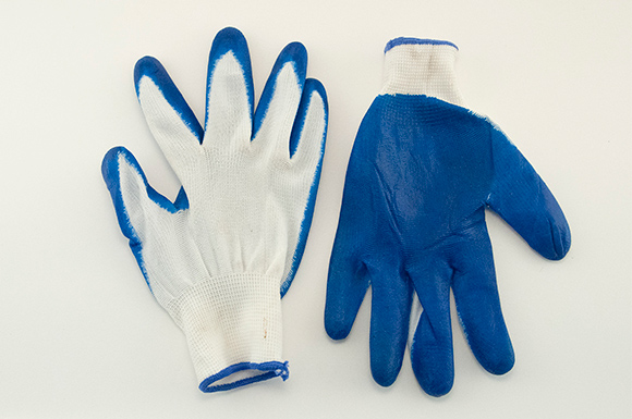 Перчатки нейлон обливные синие от Фабрики перчаток.